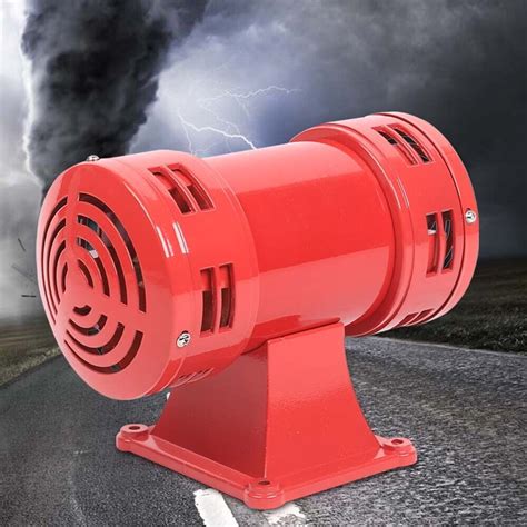 Miumaeov 140db Air Siren Air Raid Horn Industrial Air Alarm Siren Pure