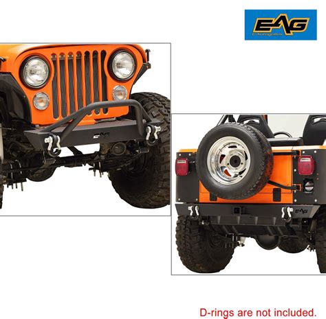 Amazon Eag Steel Front Bumper And Rear Bumper Combo Black Offroad