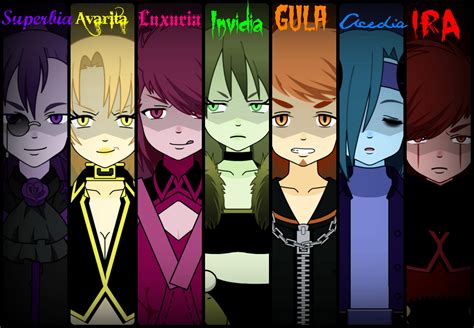 The Seven Deadly Sins by gayger-b0mbastic on DeviantArt