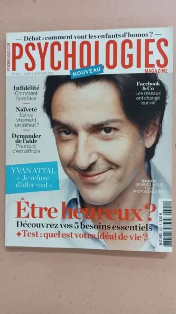 Revue Psychologies N Tr S Bon Tat Eur Picclick Fr