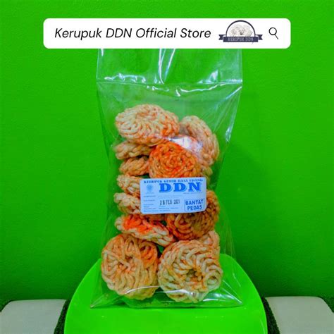 Jual Kerupuk DDN Bandung Bantat Pedas Isi 10 Pcs Bungkus Shopee