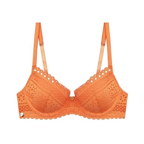 Soutien gorge ampliforme coque moulée orange Tendance Brigitte Bardot