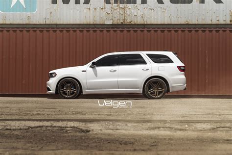 White Dodge Durango Shows Off Custom Bronze Wheels by Velgen — CARiD ...