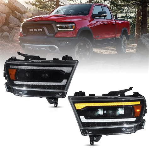 19 24 Dodge Ram 1500 Vland Full Led Headlights Wstart Up Animation Vland™ Professional Sales