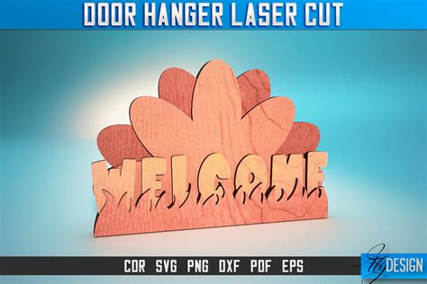 Door Hanger Laser Cut Svg Door Hanger Graphic By Flydesignsvg