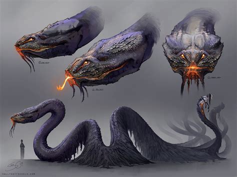 The Serpent Concept Art by Nigreda | Monster concept art, Creature ...