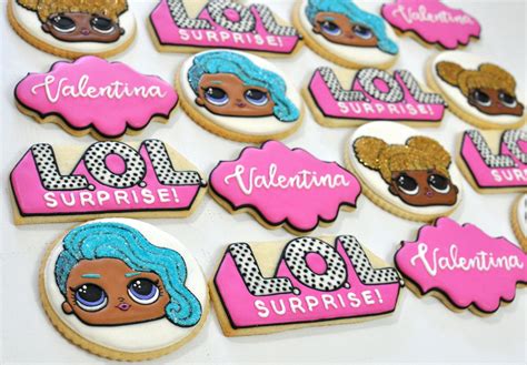 Lol Doll Birthday Cookies Birthday Cookies Suprise Birthday Party Doll Birthday Cake