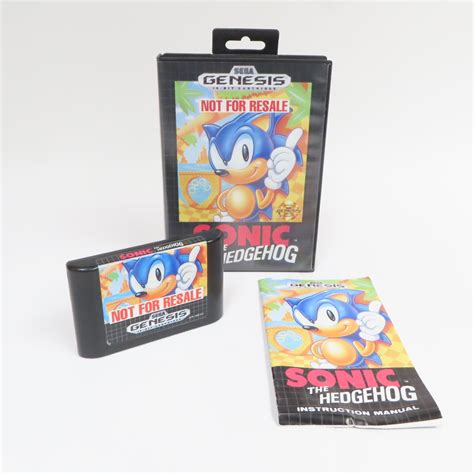 Sonic The Hedgehog Video Game For Sega Genesis Not For Resale