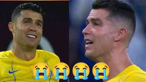 Cristiano Ronaldo Crying After Losing Kings Cup Final Vs Al Hilal Youtube