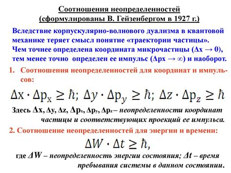 Квантовая механика. Гипотеза де Бройля и соотношения неопределенностей ...