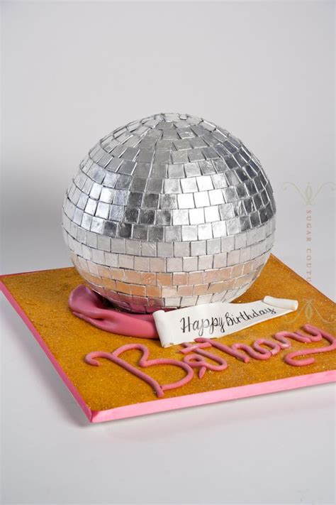 Sugar Couture Cakes Disco Cake Disco Birthday Party Birthday Cake Girls