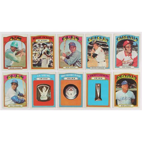 Lot Of 10 1972 Topps Baseball Cards With 439 Billy Williams 500