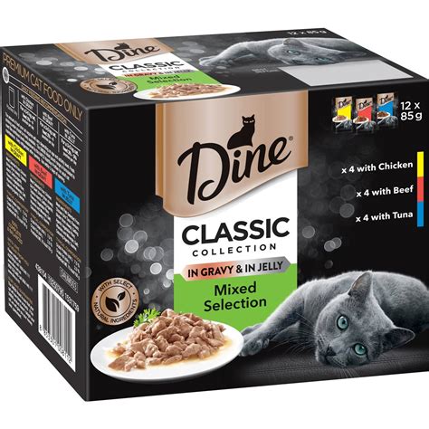 Dine Classic Collection Cat Food 85g X 12 Pack Woolworths