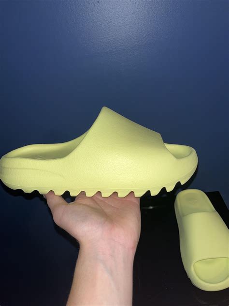 Any Outfit Ideas For The Glow Green Slides Ryeezys