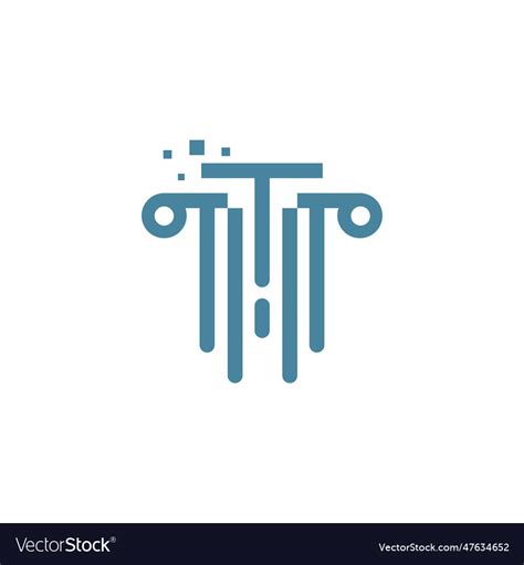 Justice logo design with creative modern unique Vector Image