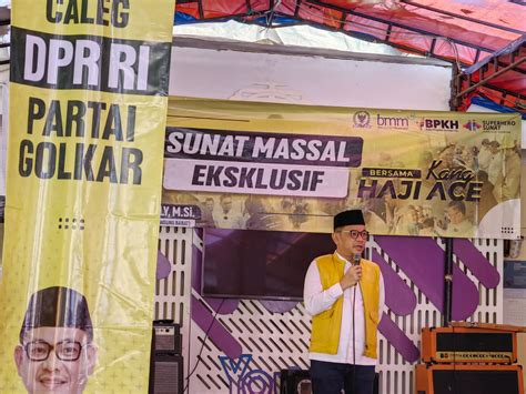 Ace Hasan Gelar Sunatan Massal Eksklusif Di Bandung Barat Jabar