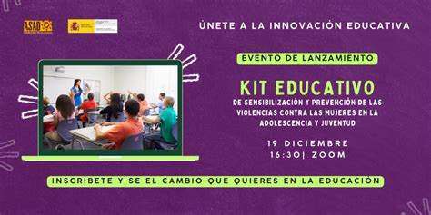 Únete A La Innovación Educativa Lanzamos Un Kit Para La Prevención De La Violencia Contra Las