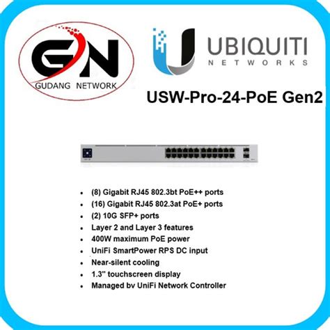 Jual Ubiquiti Unifi Switch 24poe Usw Pro 24 Poe Gen2 Jakarta Pusat