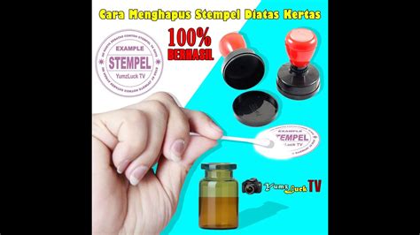 Cara Menghapus Tinta Stempel Pada Kertas Mind Books