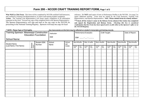 Nccer Form 200 ≡ Fill Out Printable Pdf Forms Online