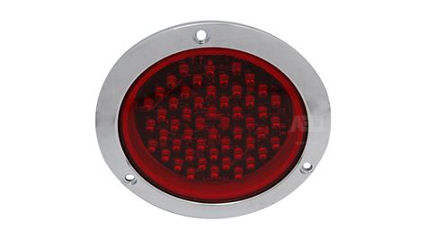 TROGRIM PLAFÓN REDONDO 4 ABS CROMADO 52 LEDS FUNCIÓN ESTROBO MICA