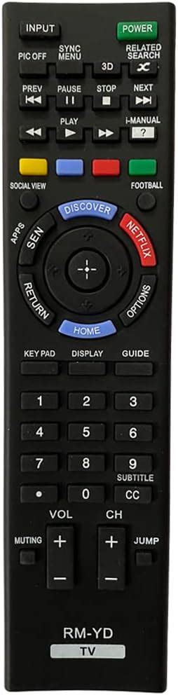 Ghust Remote Control Replacement Universal For Sony Smart Tv Rm Yd