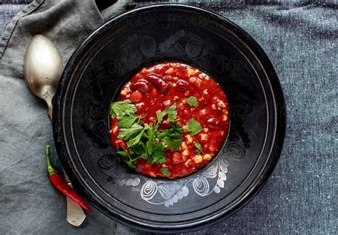 Chili Con Carne With Beef And Corn By Stocksy Contributor Babett