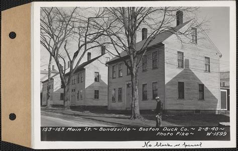 153 163 Main Street Tenements Boston Duck Co Bondsville Palmer Mass Feb 8 1940 No