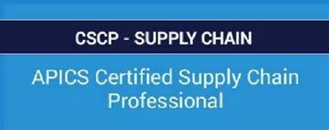 Cscp Apics Certified Supply Chain Professional Q A Real Test Exam