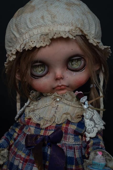 Custom Horror Blythe Creepy Doll Plumb Doll Prudence By