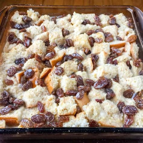 Rum Raisin Bread Pudding An Old Fashioned Favourite