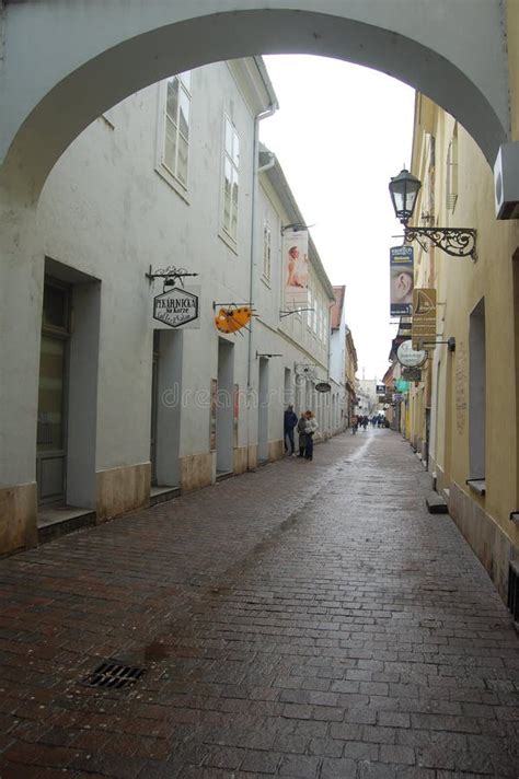 Urban Scene With Beautiful Old European Street Editorial Image Image