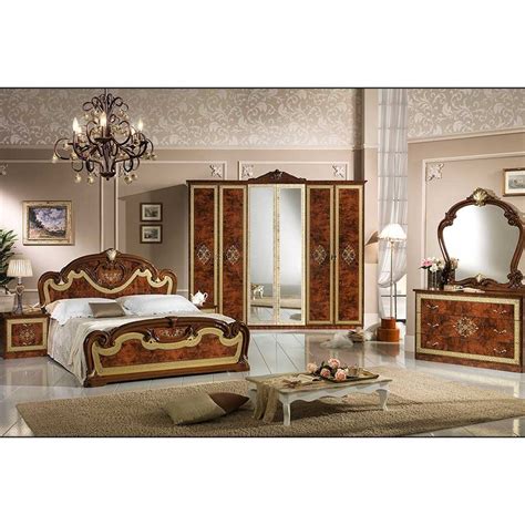 Italian Bed With Surround And Embroidered Headboard ...