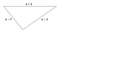 Determine a medida dos lados do triângulo a seguir sabendo que ele tem