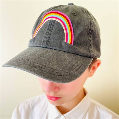 Super Rainbow Embroidered Baseball Cap The Slate Group