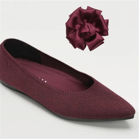 Cadi Removable Bows Burgundy Adorn Your Vivaia Shoes