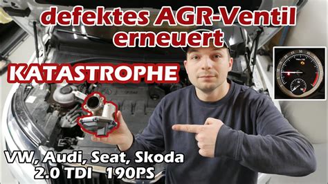 Defektes AGR Ventil Erneuern Am VW Audi Seat Skoda 2 0 TDI 190 PS EA288