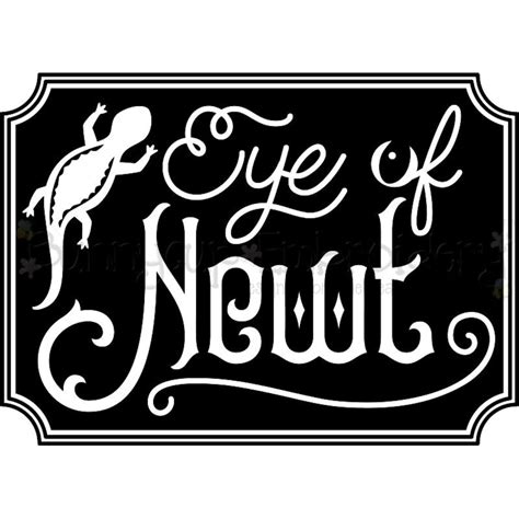 Eye Of Newt Svg Personal And Small Business Use Halloween Etsy Uk