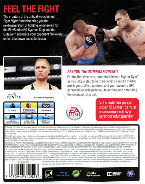 UFC 2014 Box Cover Art MobyGames