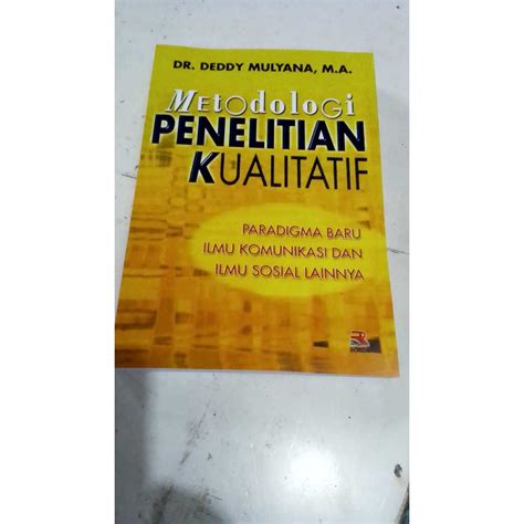 Jual Buku Metodologi Penelitian Kualitatif Shopee Indonesia