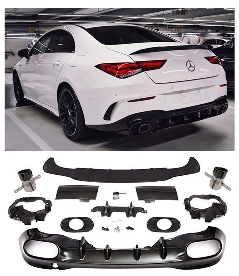 M B CLA C118 Rear Diffuser With Black Pipe Ends CLA Diffuser