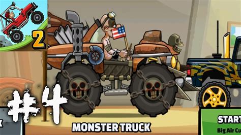 Hill Climb Racing 2 MONSTER TRUCK Skin Gameplay Walkthrough Part 4