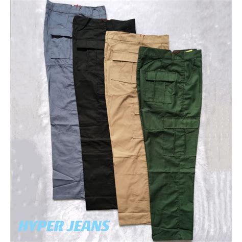 6 Pocket Cargo Pants For Men Shopee Philippines