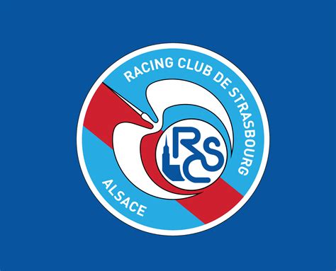 Rc Strasbourg Club Logo Symbol Ligue Football French Abstract Design