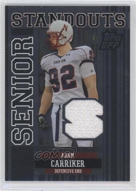 Adam Carriker Football Card Topps Draft Picks And