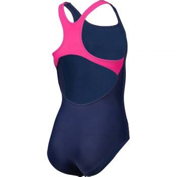 arena Feel Graphic Swim Pro Back Badeanzug Mädchen Navy Freak Rose