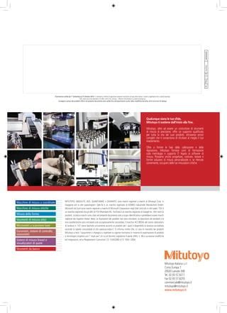 Mitutoyo Strumenti Banco PDF