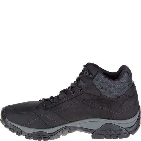 Merrell Mens Moab Adventure Mid Wp Hiking Boots Black Elliottsboots