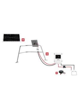 Kit nautisme 55W 12V avec régulateur de charge MPPT panneau solaire