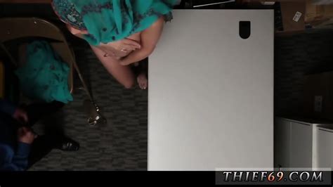 Hot Blonde Cop Threesome And Brunette Office Skirt Hijab Wearing Arab Teen Harassed For